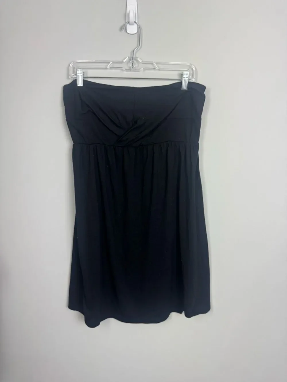MERONA | Strapless Crossing Bust Black Swim Coverup Dress Women’s Size X-Large